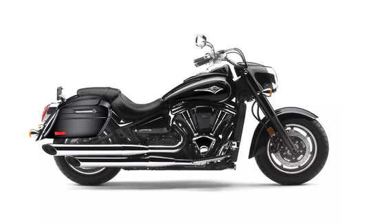 44L - Lamellar Stallion Extra Large Kawasaki Vulcan 2000 VN2000 Painted Motocicleta Hard Alforjas