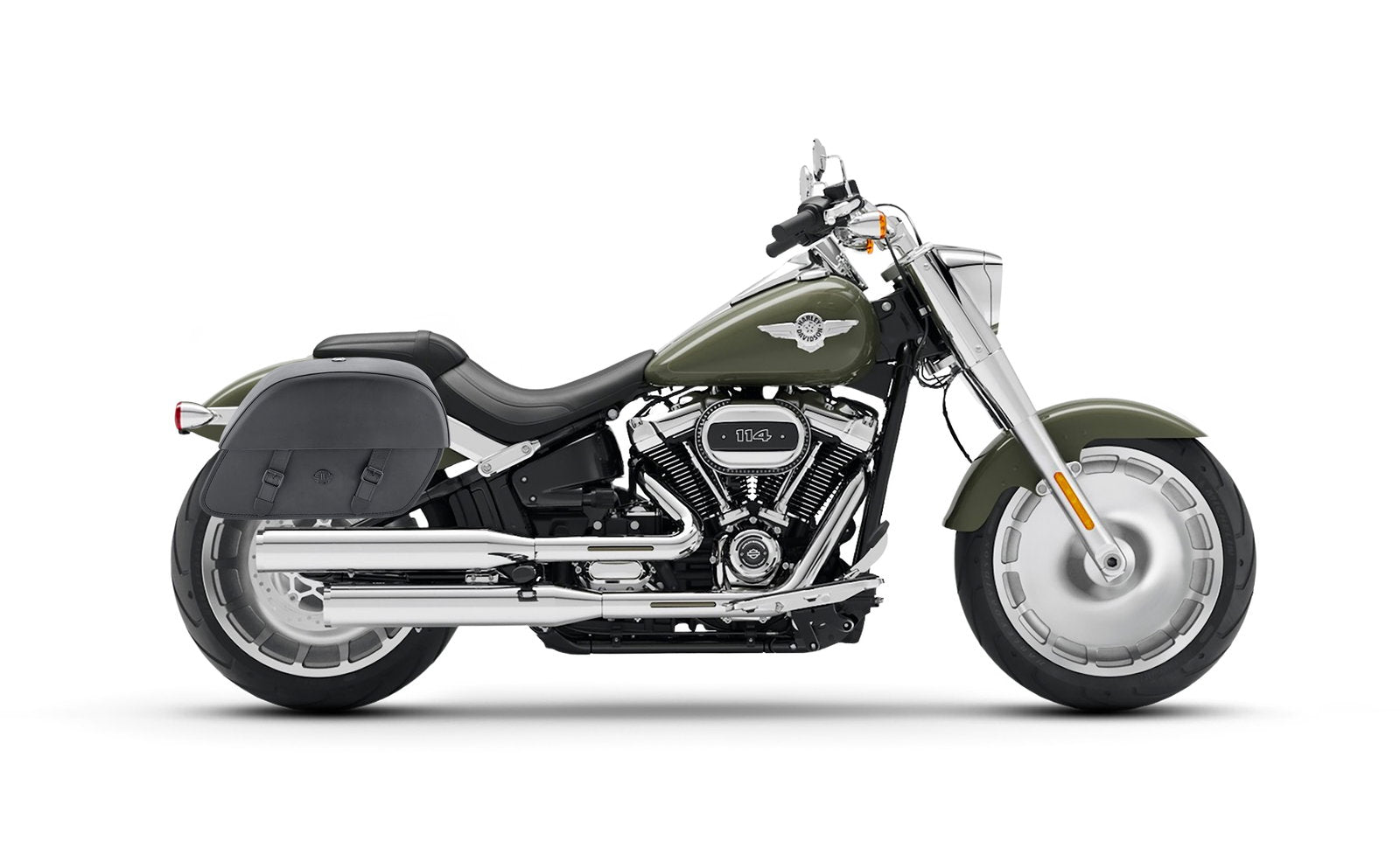 28L - Baelor Medium Hard Mount Alforjas para Harley Softail Fat Boy FLFB/S