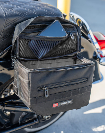 10L - Patriot Small Throw Over Alforjas para Harley Softail Heritage FLHC/S