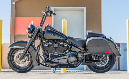 28L - Panzer Medium Hard Mount Alforjas para Harley Softail Heritage FLHC/S