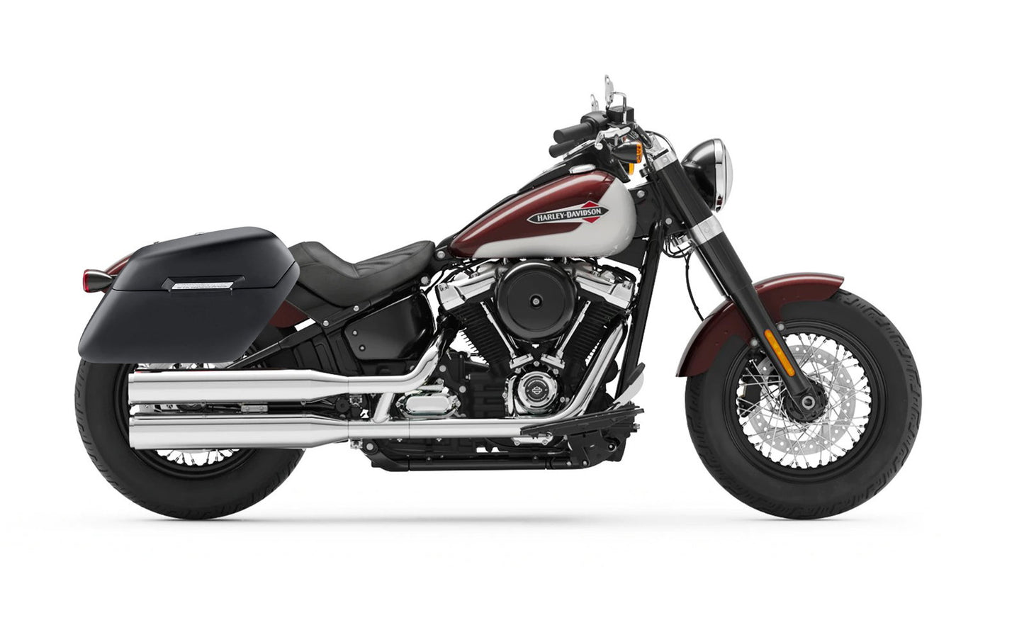 42L - Baldur Extra Large Matte Hard Alforjas para Harley Softail Slim FLSL