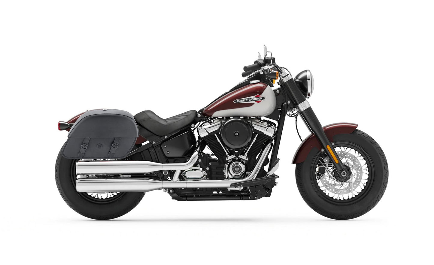 28L - Baelor Medium Hard Mount Alforjas para Harley Softail Slim FLSL