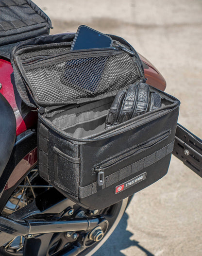 10L - Patriot Small Throw Over Alforjas para Harley Softail Slim FLSL