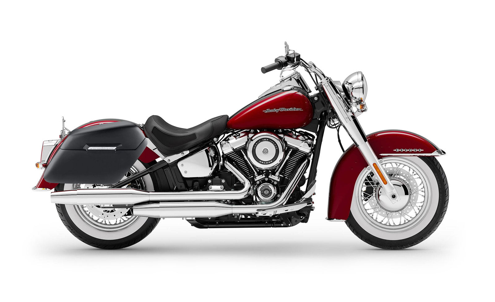 42L - Baldur Extra Large Matte Hard Alforjas para Harley Softail Deluxe FLDE