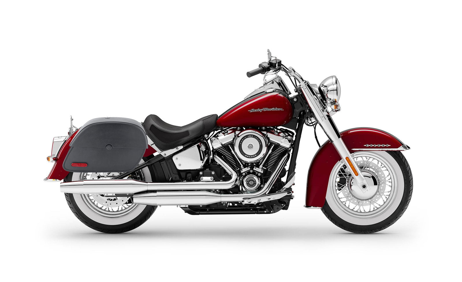 28L - Panzer Medium Hard Mount Alforjas para Harley Softail Deluxe FLDE