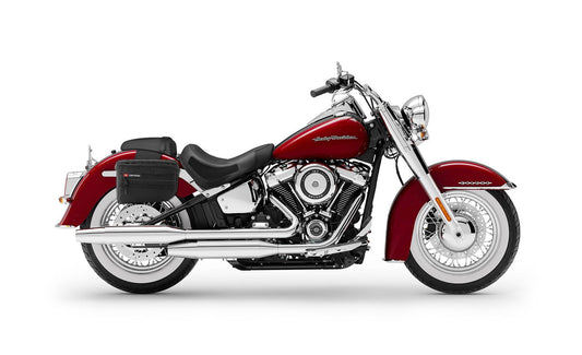 18L - Patriot Medium Throw Over Alforjas para Harley Softail Deluxe FLDE