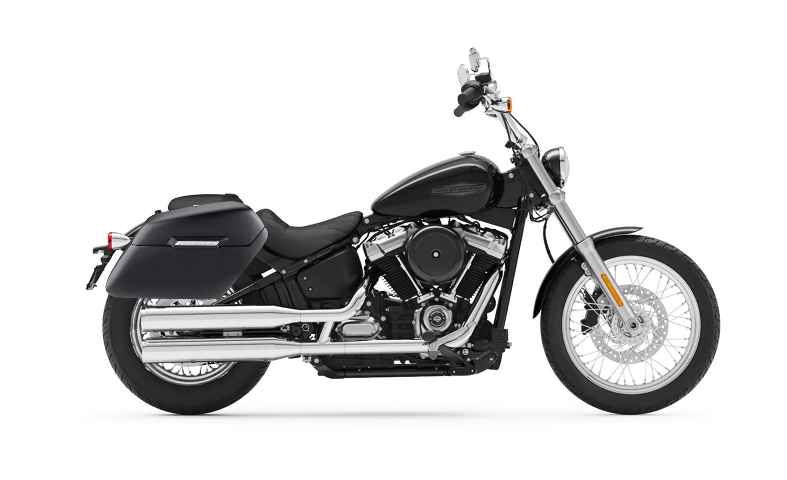 42L - Baldur Extra Large Matte Motocicleta Hard Alforjas para Harley Softail Standard FXST