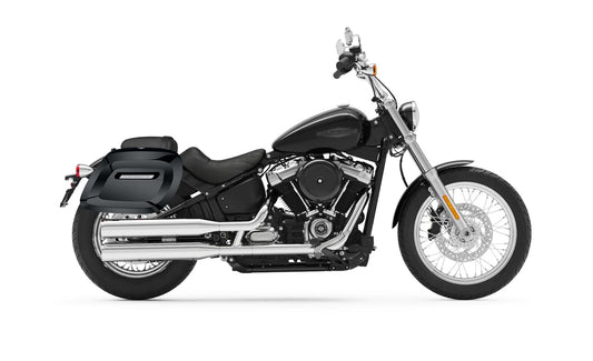 40L - Lamellar Raven Extra Large Painted Motocicleta Hard Alforjas para Harley Softail Standard FXST