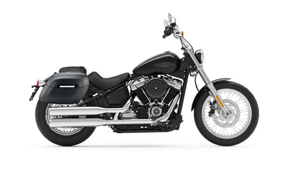 40L - Lamellar Raven Extra Large Matte Motocicleta Hard Alforjas para Harley Softail Standard FXST