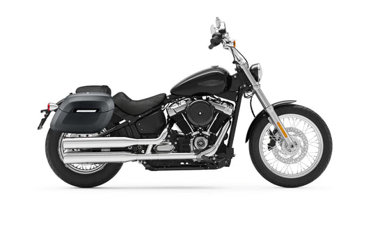 40L - Lamellar Raven Extra Large Matte Motocicleta Hard Alforjas para Harley Softail Standard FXST