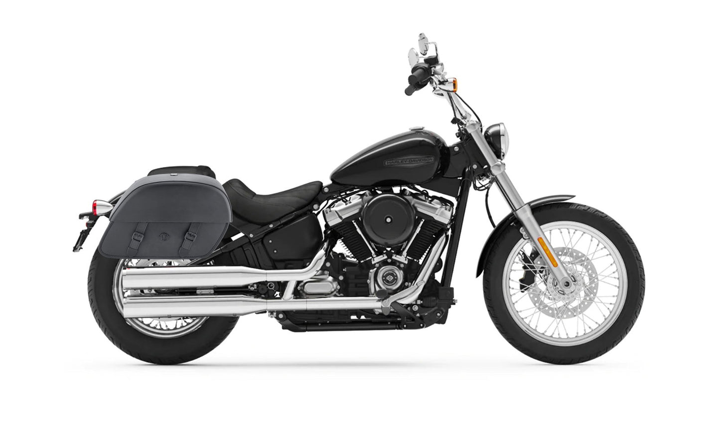 28L - Baelor Medium Hard Mount Alforjas para Harley Softail Standard FXST