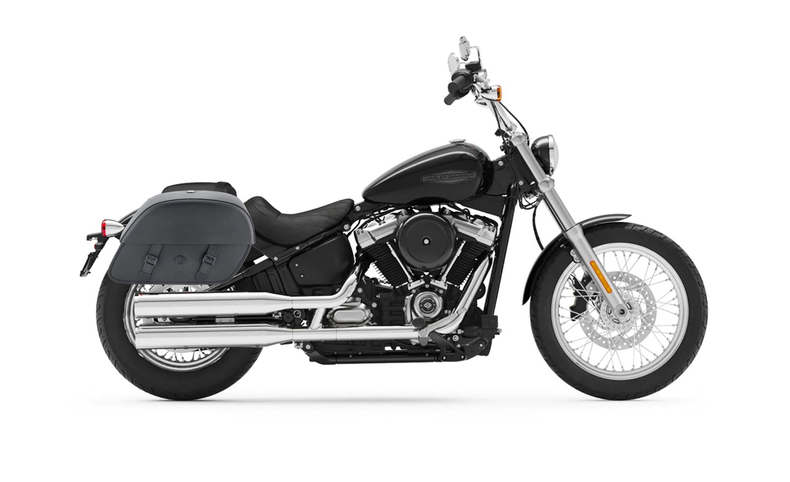 28L - Baelor Medium Hard Mount Alforjas para Harley Softail Standard FXST