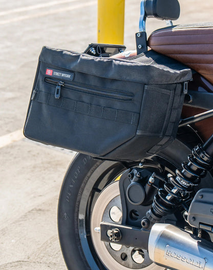 18L - Patriot Medium Throw Over Alforjas para Harley Dyna Super Glide Custom FXDC/I