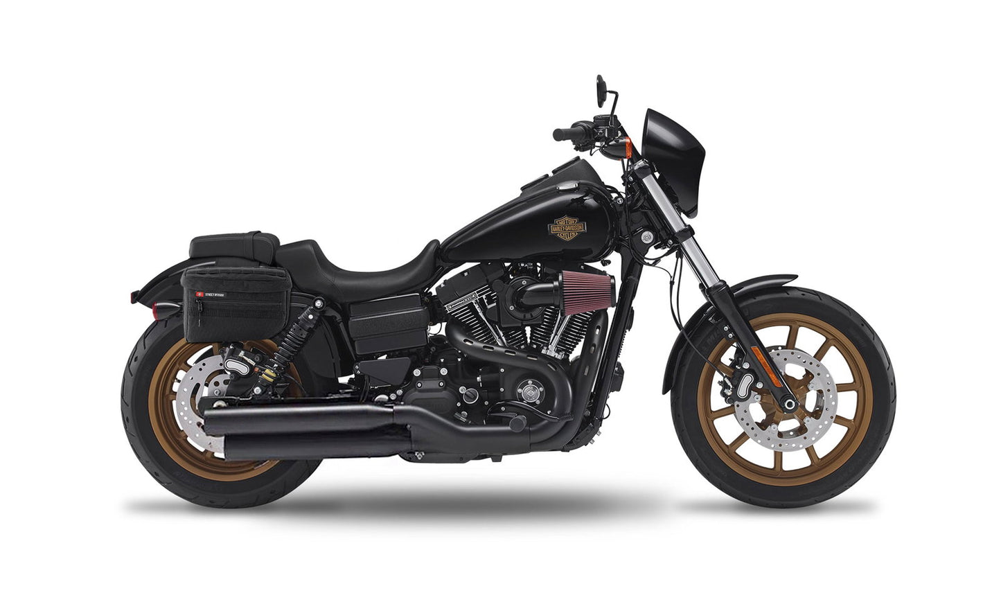 18L - Patriot Medium Throw Over Alforjas para Harley Dyna Low Rider S FXDLS