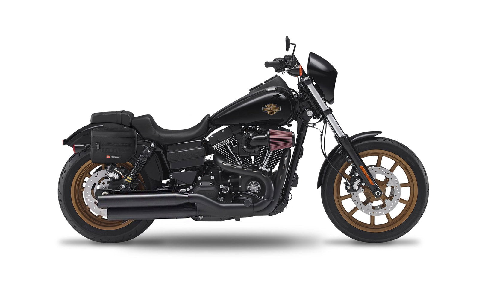 10L - Patriot Small Throw Over Alforjas para Harley Dyna Low Rider S FXDLS