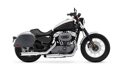 32L - Panzer Large Hard Mount Shock Cutout Alforjas para Harley Sportster 1200 Nightster XL1200N