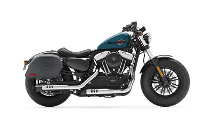 32L - Panzer Large Hard Mount Shock Cutout Alforjas para Harley Sportster Forty Eight XL1200X
