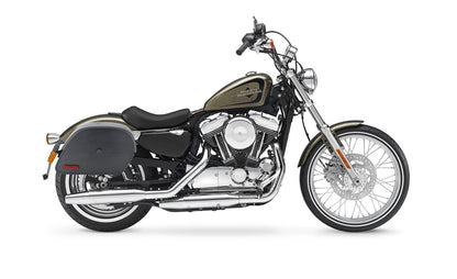 32L - Panzer Large Hard Mount Shock Cutout Alforjas para Harley Sportster Seventy Two XL1200V
