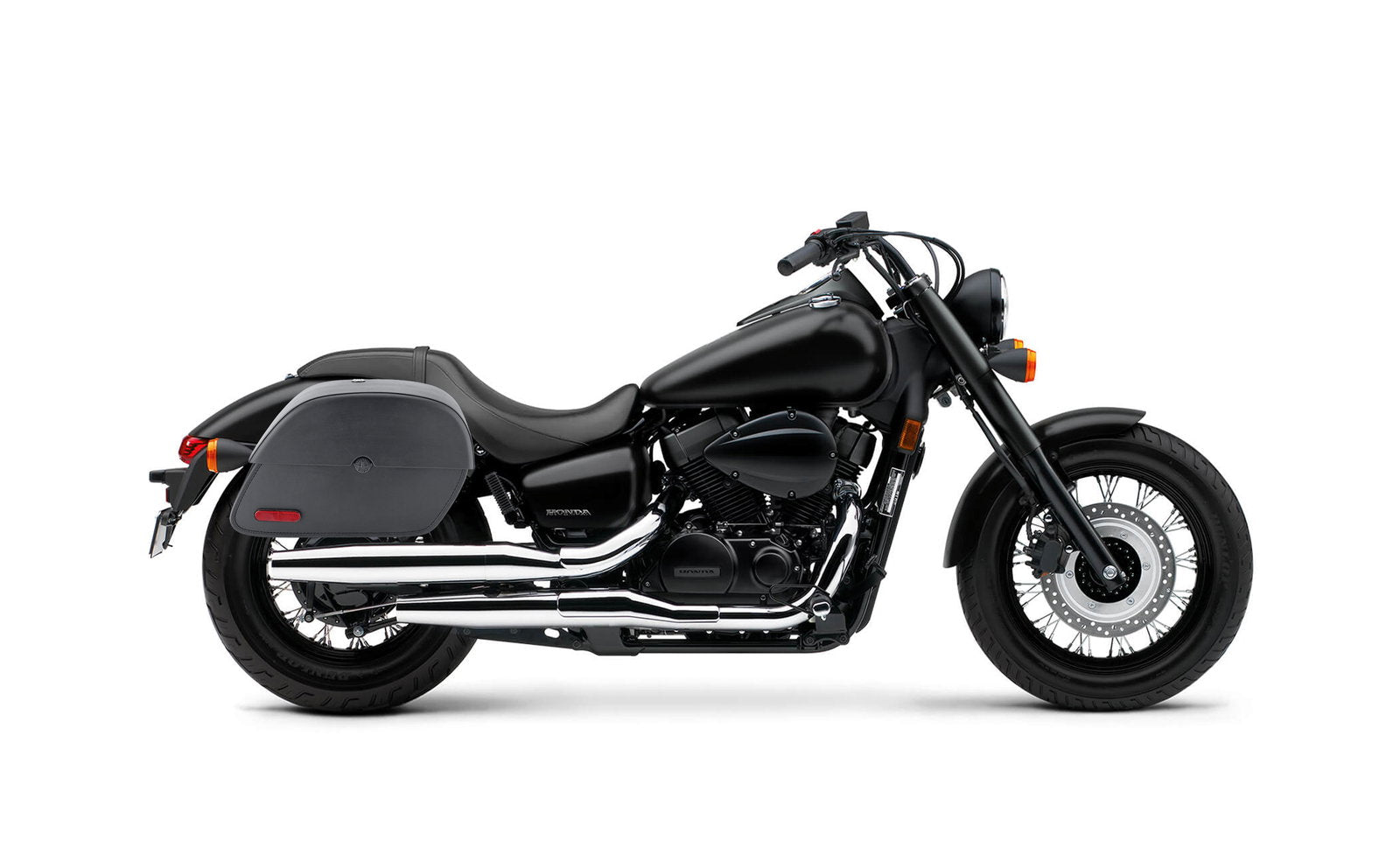 32L - Panzer Large Hard Mount Shock Cutout Honda Shadow 750 Phantom Alforjas