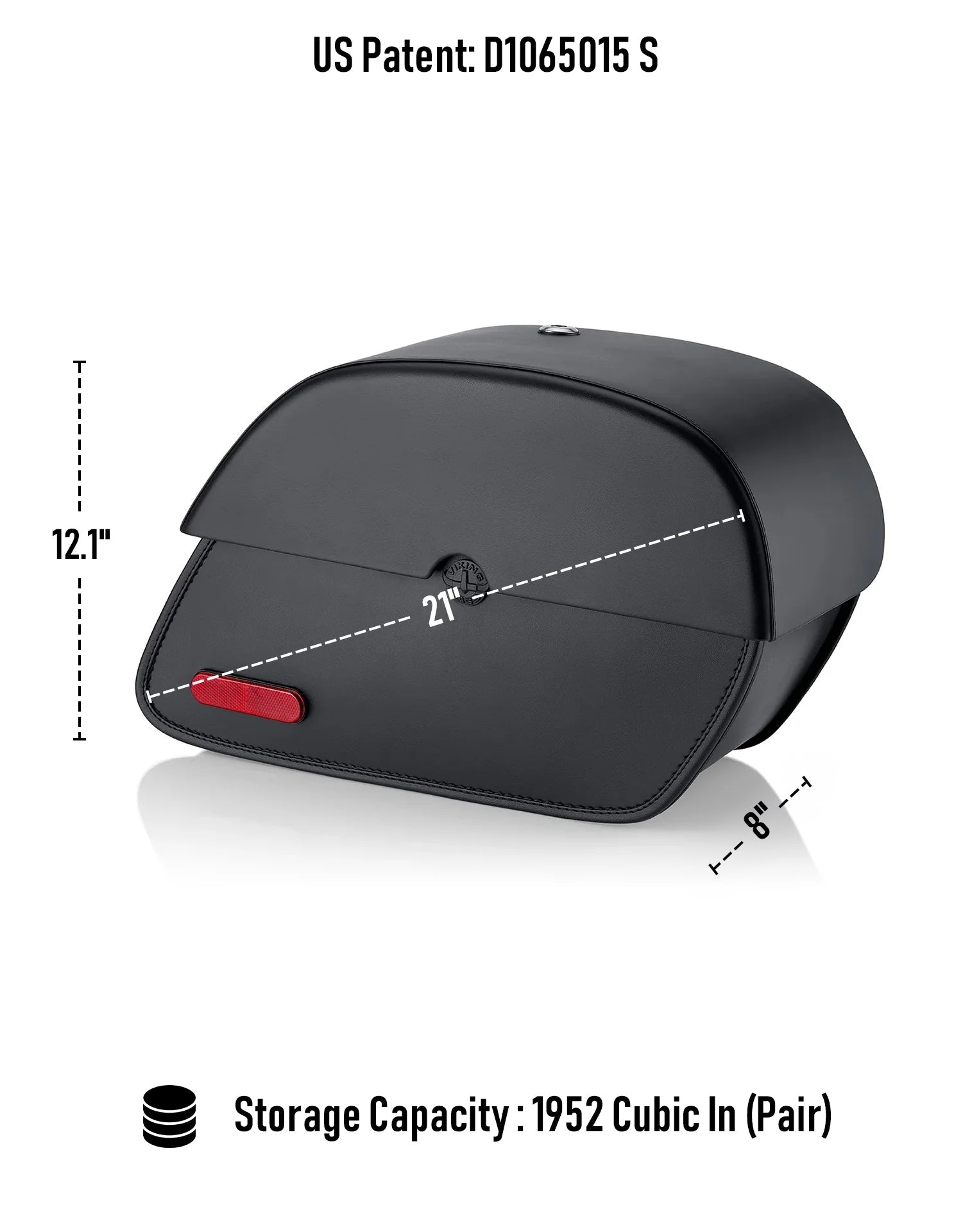 32L - Panzer Large Hard Mount Shock Cutout Alforjas para Harley Dyna Street Bob FXDB/I