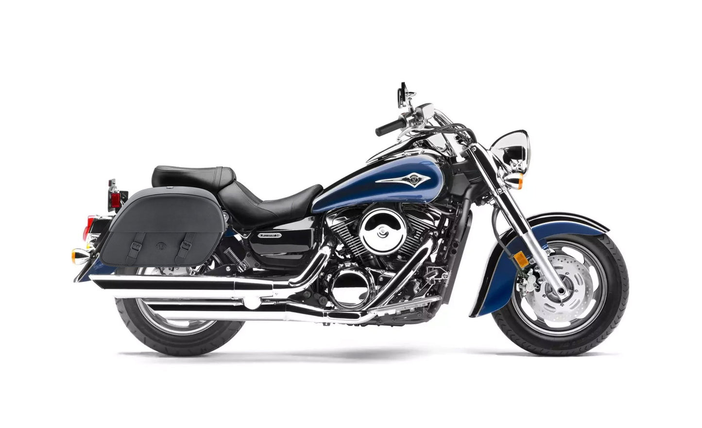 32L - Baelor Large Hard Mount Shock Cutout Kawasaki Vulcan 1600 Classic VN1600 Alforjas