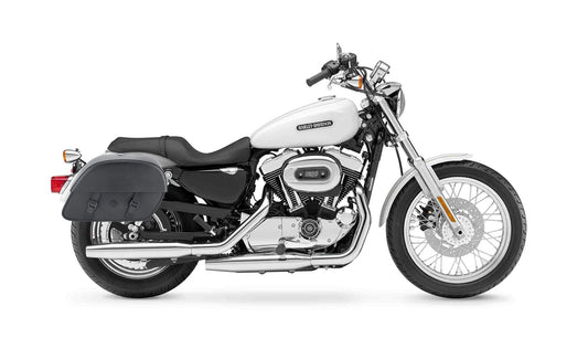 32L - Baelor Large Hard Mount Shock Cutout Alforjas para Harley Sportster 1200 Low XL1200L
