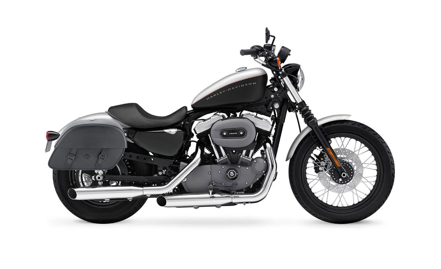 32L - Baelor Large Hard Mount Shock Cutout Alforjas para Harley Sportster 1200 Nightster XL1200N