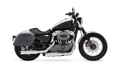 32L - Baelor Large Hard Mount Shock Cutout Alforjas para Harley Sportster 1200 Nightster XL1200N