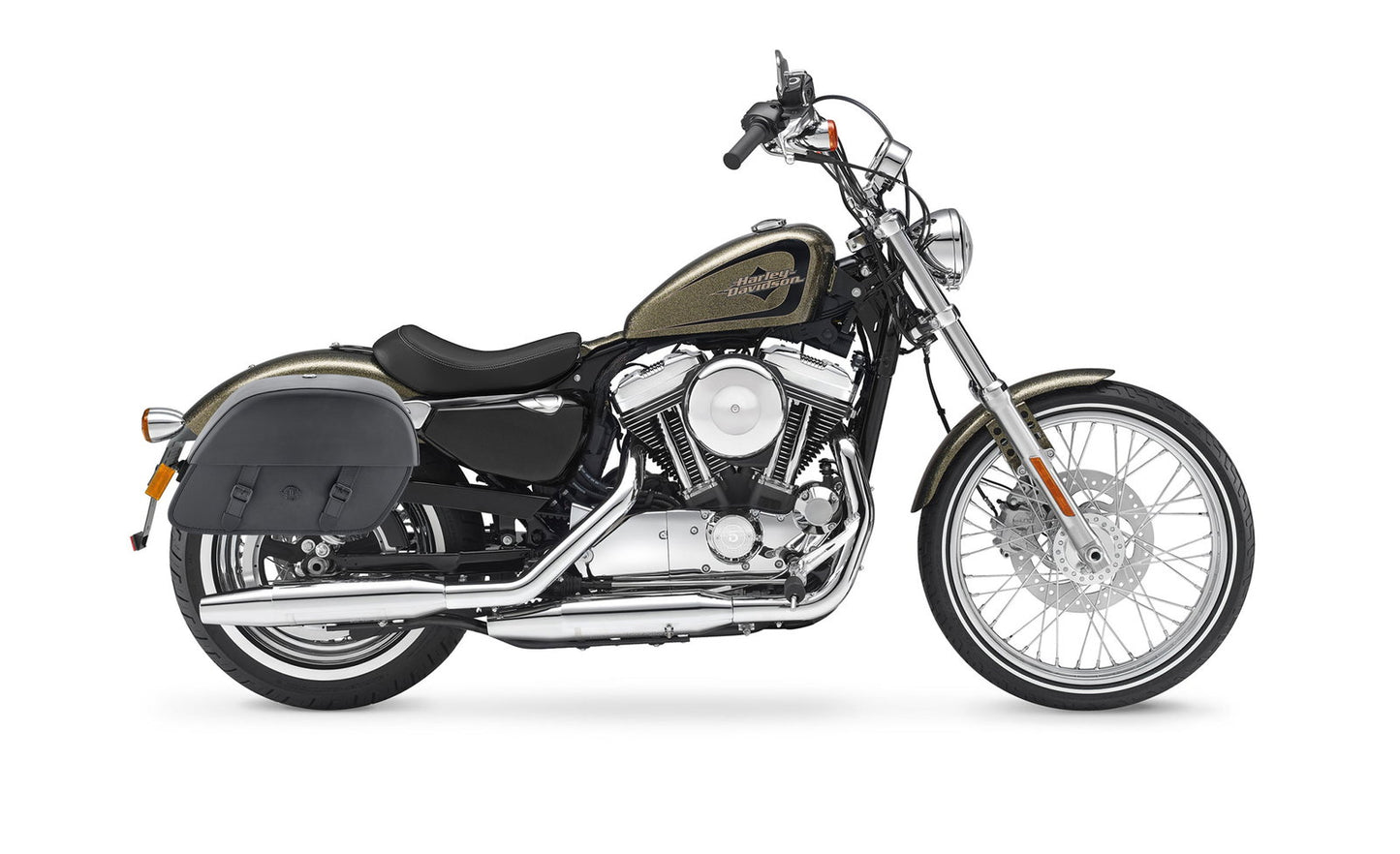 32L - Baelor Large Hard Mount Shock Cutout Alforjas para Harley Sportster Seventy Two XL1200V