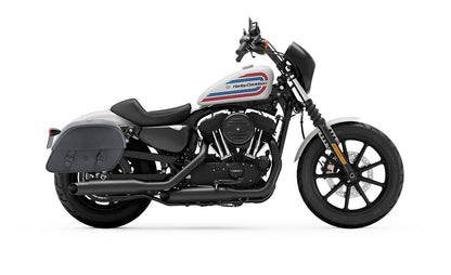 32L - Baelor Large Hard Mount Shock Cutout Alforjas para Harley Sportster 1200 Iron XL1200NS