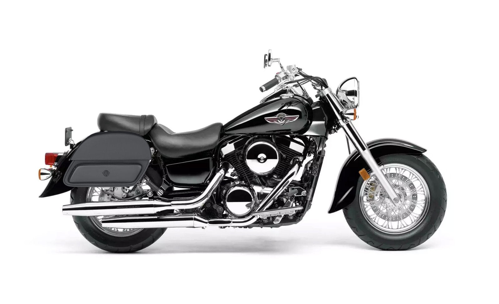 32L - Pantheon Large Hard Mount Shock Cutout Kawasaki Vulcan 1500 Classic VN1500 Alforjas