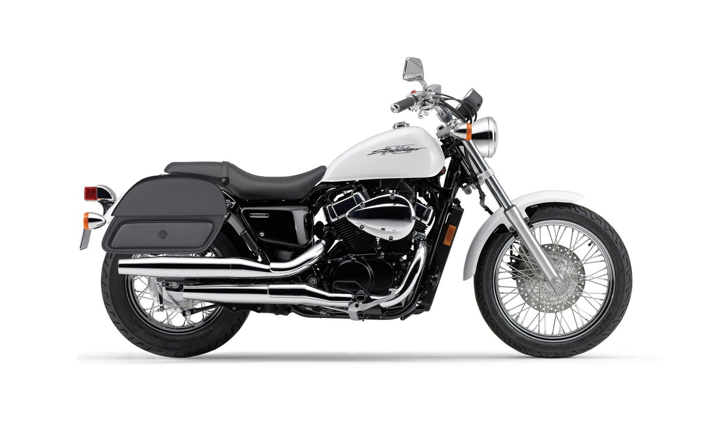 32L - Pantheon Large Hard Mount Shock Cutout Honda Shadow 750 RS Alforjas