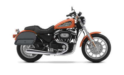 32L - Pantheon Large Hard Mount Shock Cutout Alforjas para Harley Sportster 883 Low XL883L