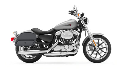 32L - Pantheon Large Hard Mount Shock Cutout Alforjas para Harley Sportster Super Low XL883L