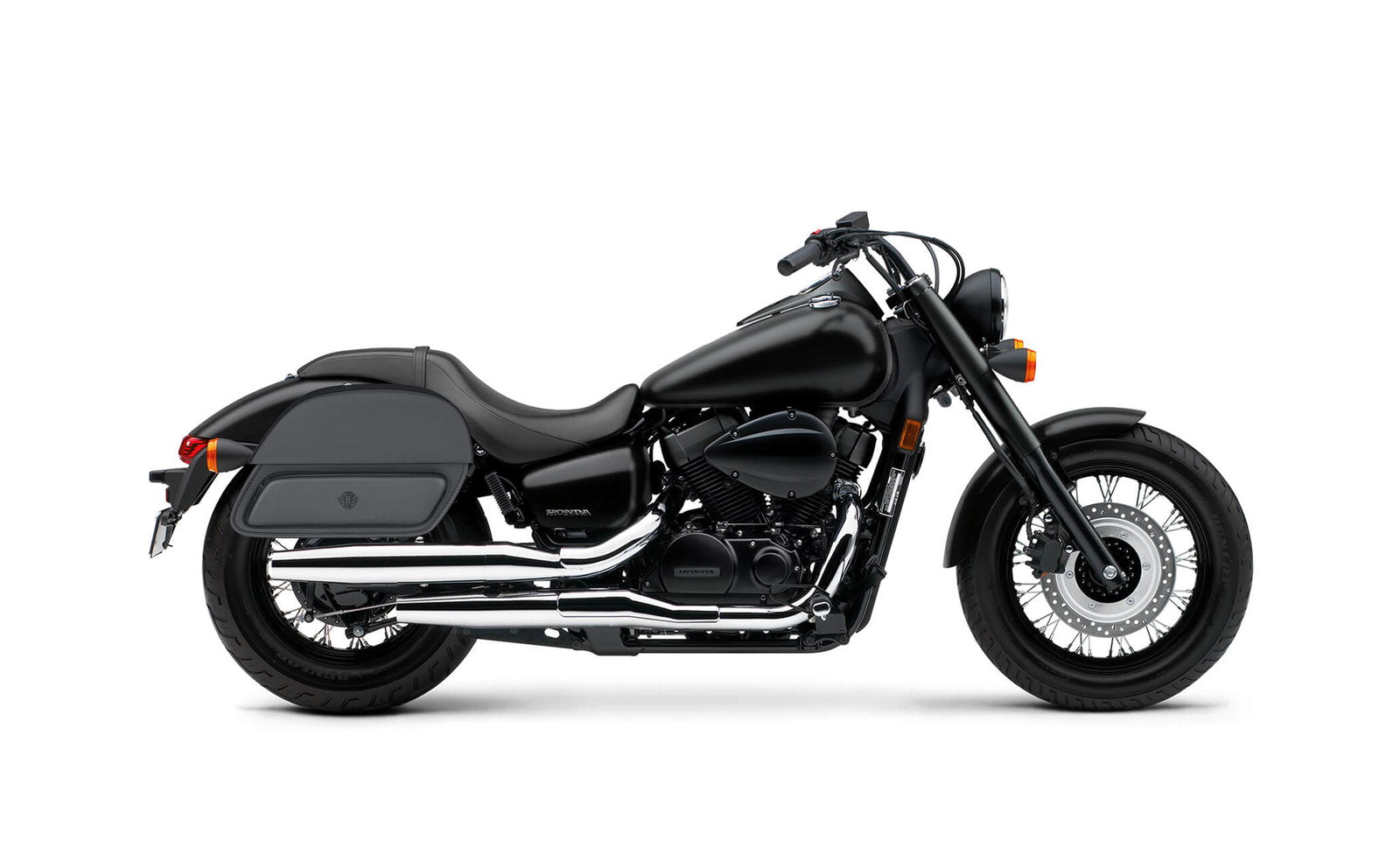 32L - Pantheon Large Hard Mount Shock Cutout Honda Shadow 750 Phantom Alforjas