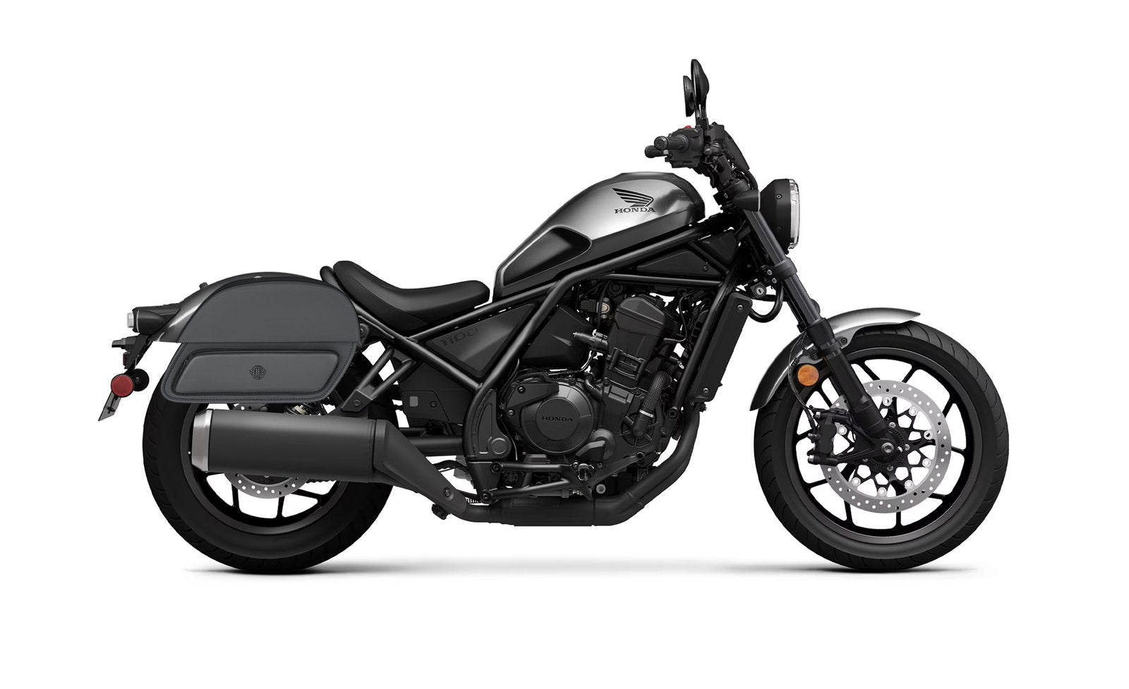 32L - Pantheon Large Hard Mount Shock Cutout Honda Rebel 1100 Alforjas