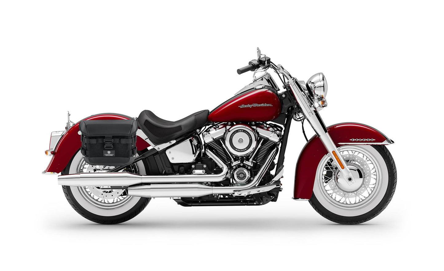 10L - Incognito Quick Mount Small Solo Motocicleta Alforja (Right Only) para Harley Softail Deluxe FLDE