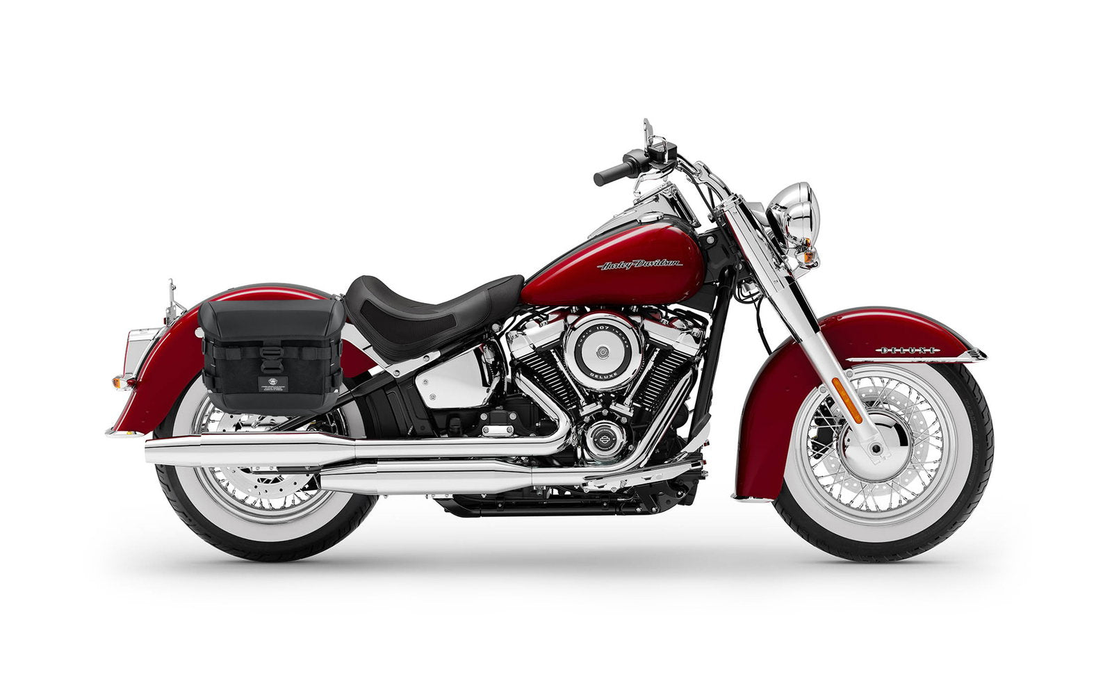 10L - Incognito Quick Mount Small Solo Motocicleta Alforja (Right Only) para Harley Softail Deluxe FLDE