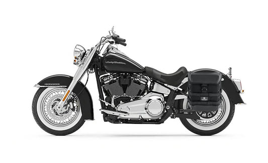 15L - Incognito Quick Mount Medium Solo Motocicleta Alforja (Left Only) para Harley Softail Deluxe FLDE