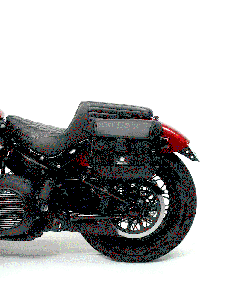 10L - Incognito Quick Mount Small Solo Motocicleta Alforja (Left Only) para Harley Softail Heritage FLHC/S