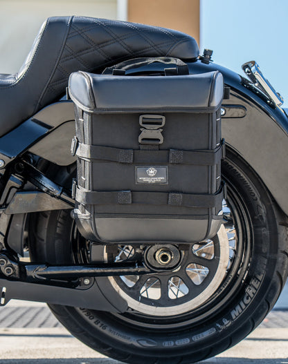 15L - Incognito Quick Mount Medium Solo Motocicleta Alforja (Left Only) para Harley Softail Heritage FLHC/S