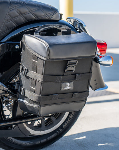 15L - Incognito Quick Mount Medium Solo Motocicleta Alforja (Left Only) para Harley Softail Heritage FLHC/S
