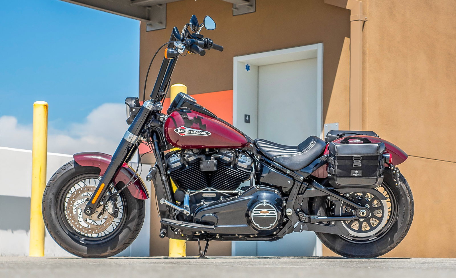 10L - Incognito Quick Mount Small Solo Motocicleta Alforja (Left Only) para Harley Softail Slim FLSL