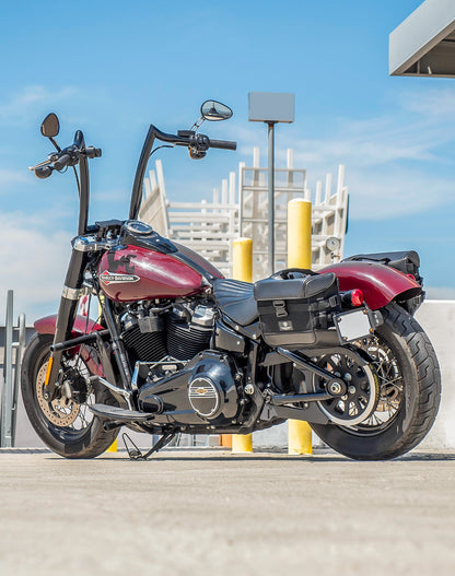 10L - Incognito Quick Mount Small Solo Motocicleta Alforja (Left Only) para Harley Softail Slim FLSL