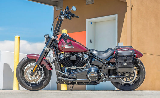 15L - Incognito Quick Mount Medium Solo Motocicleta Alforja (Left Only) para Harley Softail Slim FLSL