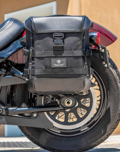 15L - Incognito Quick Mount Medium Solo Motocicleta Alforja (Left Only) para Harley Softail Slim FLSL