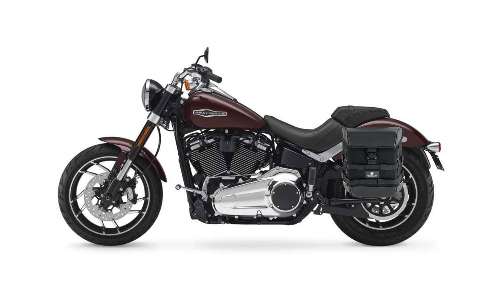 15L - Incognito Quick Mount Medium Solo Motocicleta Alforja (Left Only) para Harley Softail Sport Glide FLSB