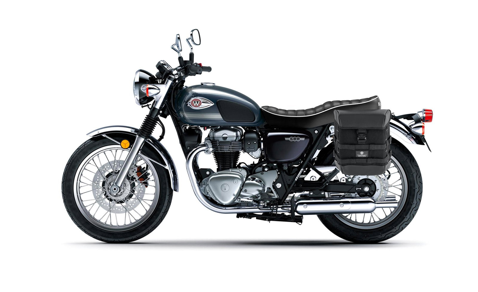 15L - Incognito Quick Mount Medium Kawasaki W800/ Street/ Cafe Solo Alforja (Left Only)