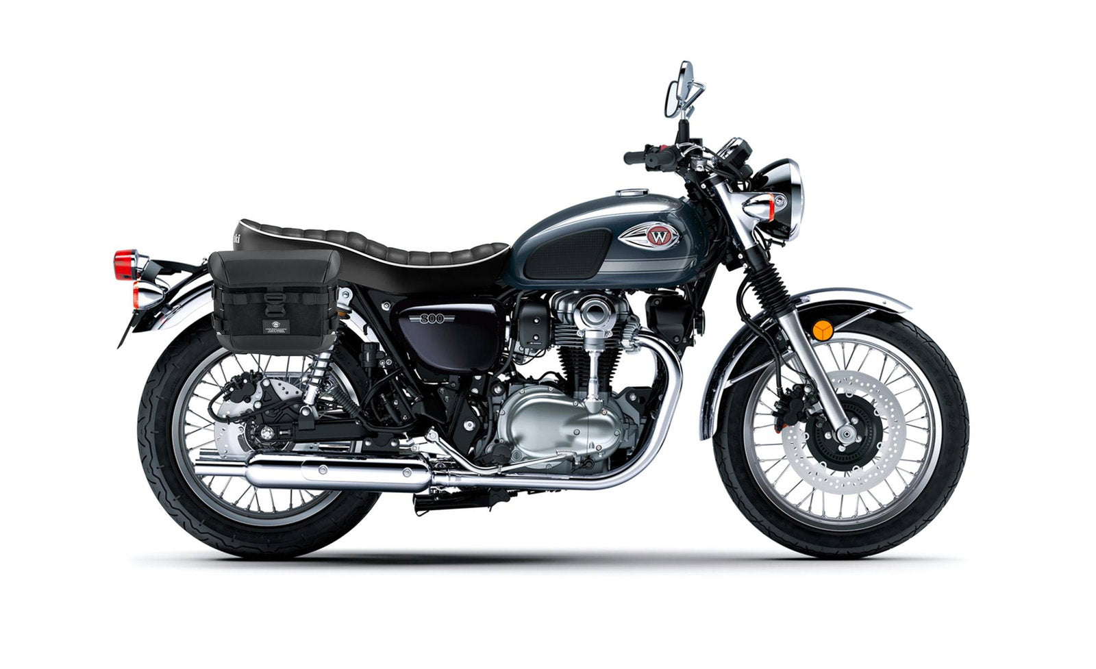 10L - Incognito Quick Mount Small Kawasaki W800/ Street/ Cafe Solo Alforja (Right Only)
