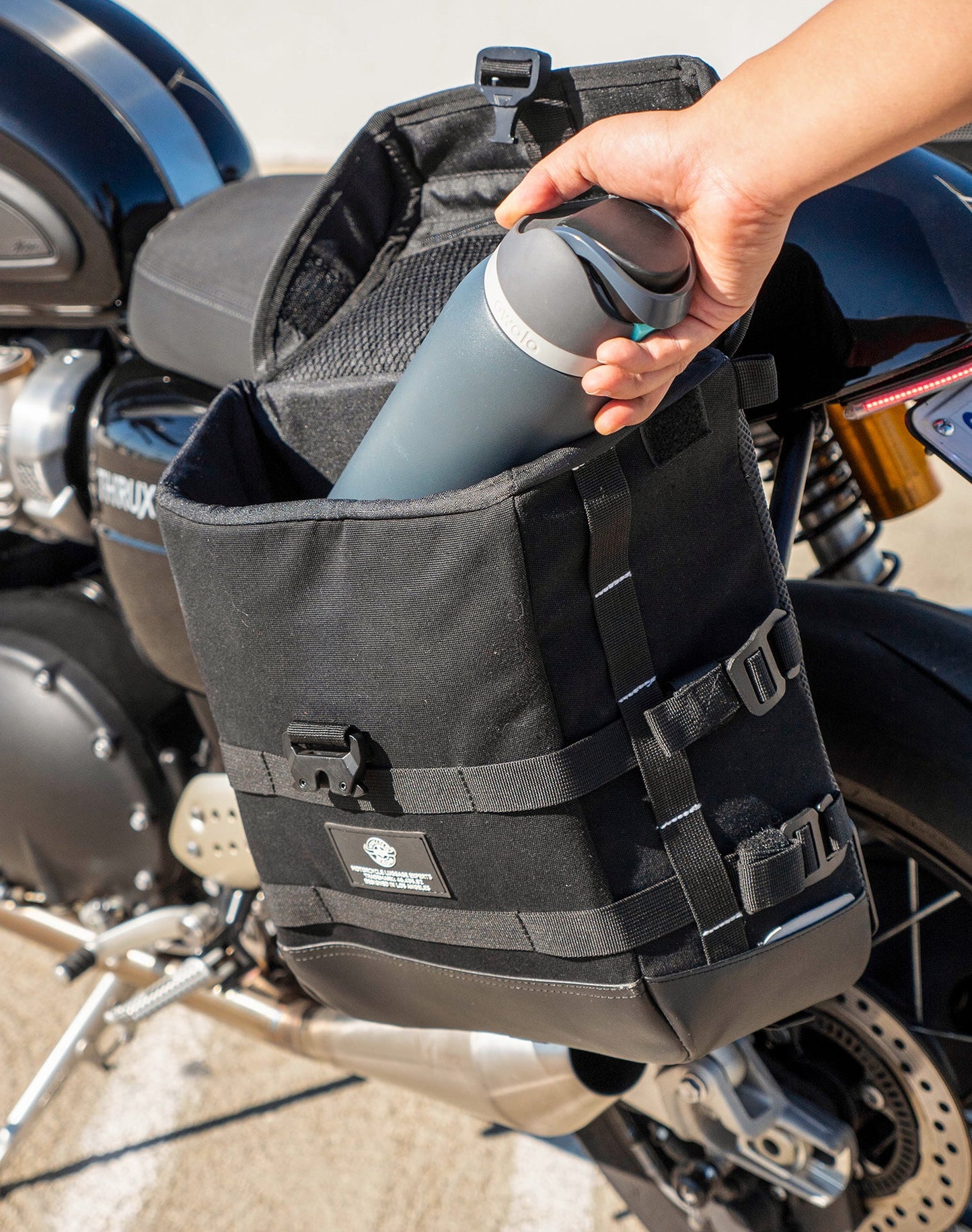 15L - Incognito Quick Mount Medium Triumph Thruxton RS Hard Solo Alforja (Left Only)